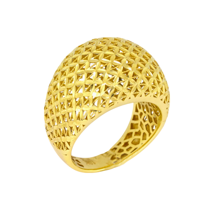 Dome gold Ring