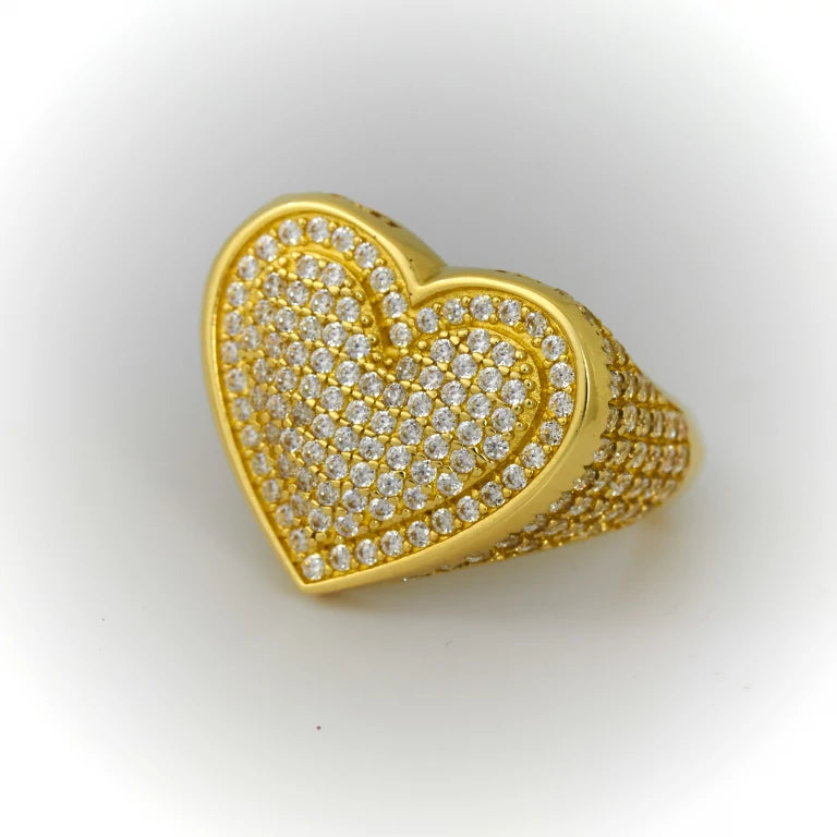 Heart Shape Gold Ring