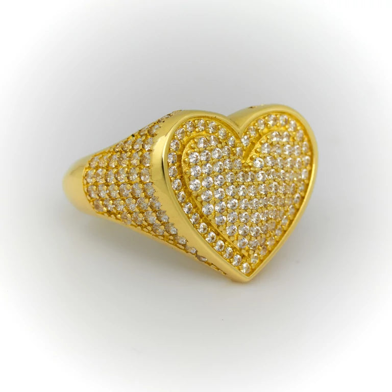 Heart Shape Gold Ring