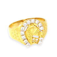 Thumbnail for Horseshoe Horse Head Ring  Kamel Jewelry