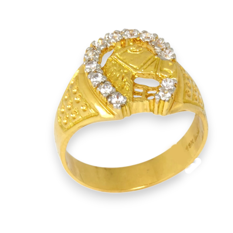 Horseshoe Horse Head Ring 