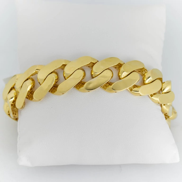 Mens gold bracelet monaco style