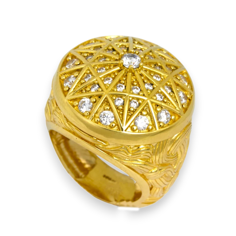 Rosetta Gold ring for men
